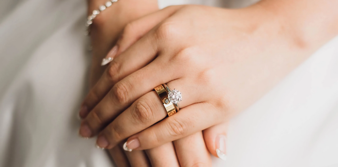 How to Wear Engagement Ring and Wedding Band