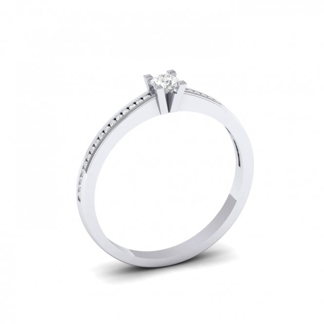 Abigail White Gold Diamond Engagement Ring