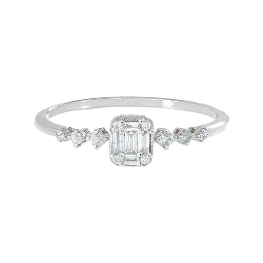 Amelia White Gold Lab Diamond Ring