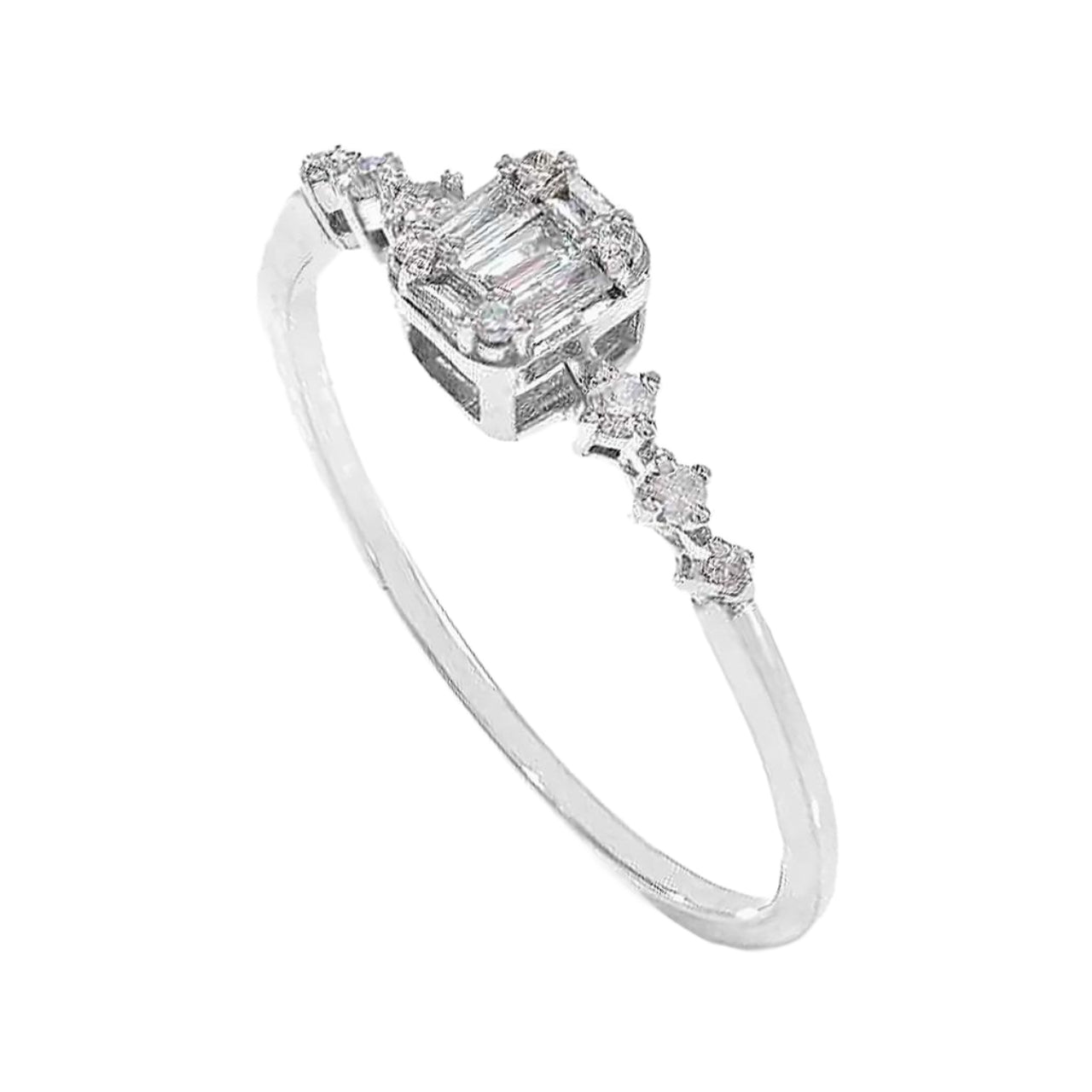 Amelia White Gold Lab Diamond Ring