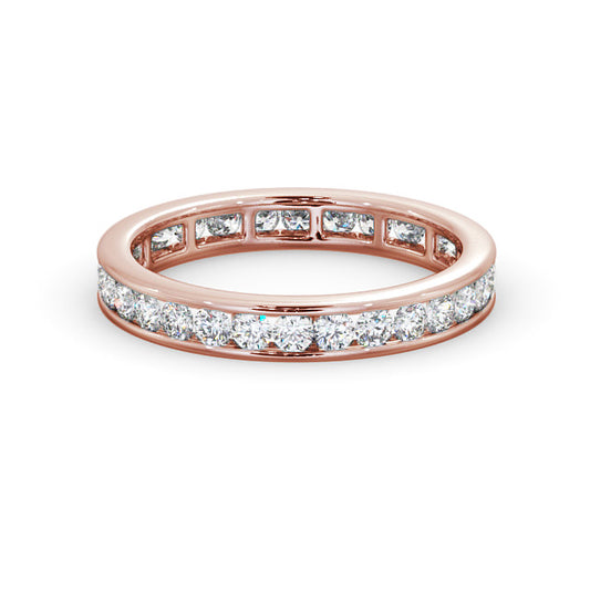 Ariana Rose Gold Lab Diamond Full Eternity Ring