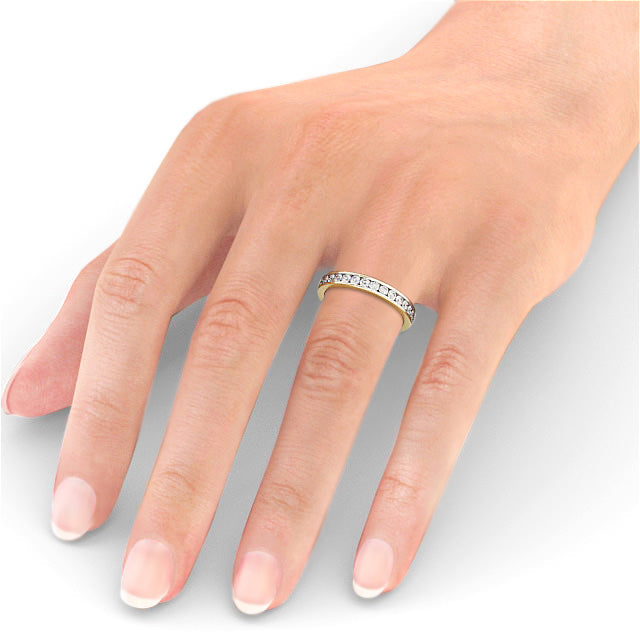 Ariana Yellow Gold Lab Diamond Full Eternity Ring