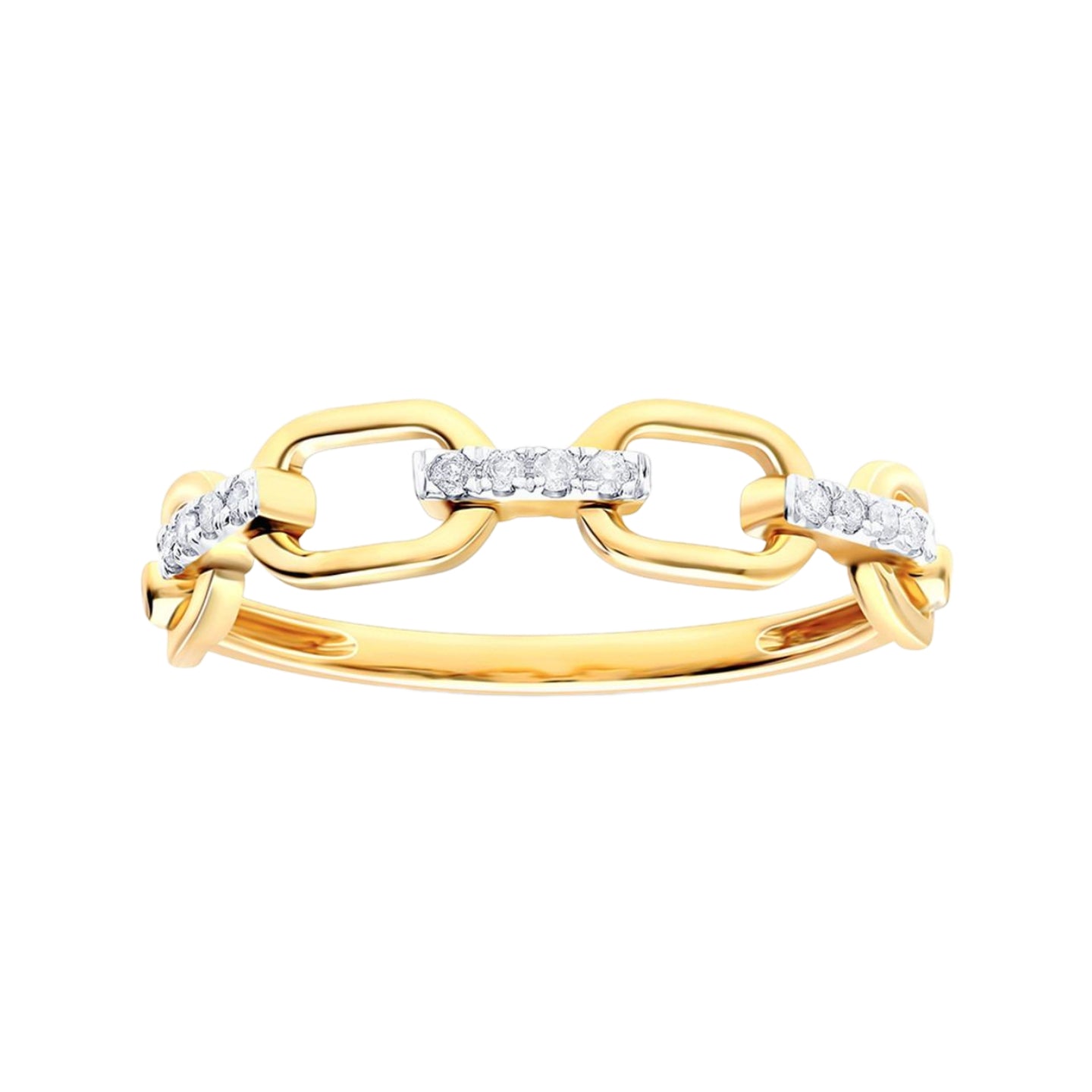 Ava Yellow Gold Lab Diamond Ring