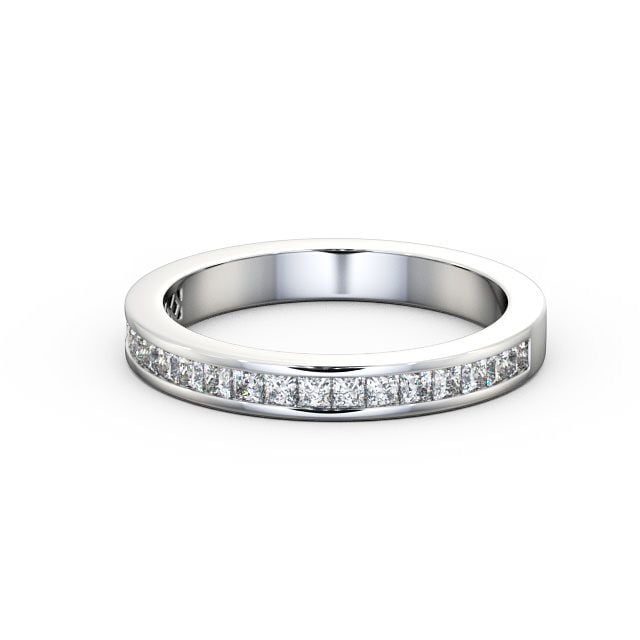 Bella White Gold Lab Diamond Half Eternity Ring