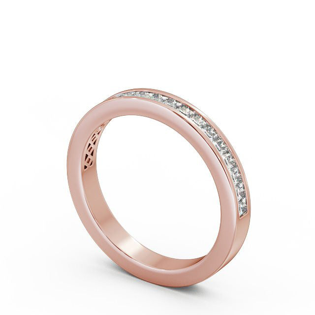 Bella Rose Gold Lab Diamond Half Eternity Ring