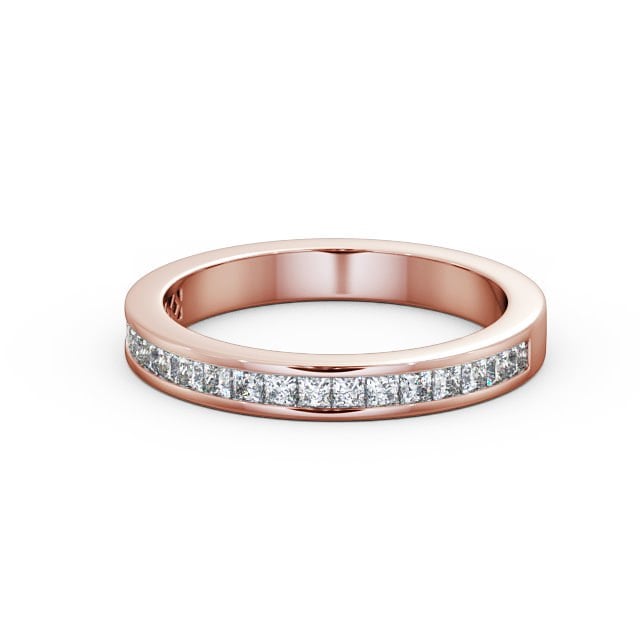 Bella Rose Gold Lab Diamond Half Eternity Ring