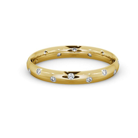 Brielle Yellow Gold Lab Diamond Ring