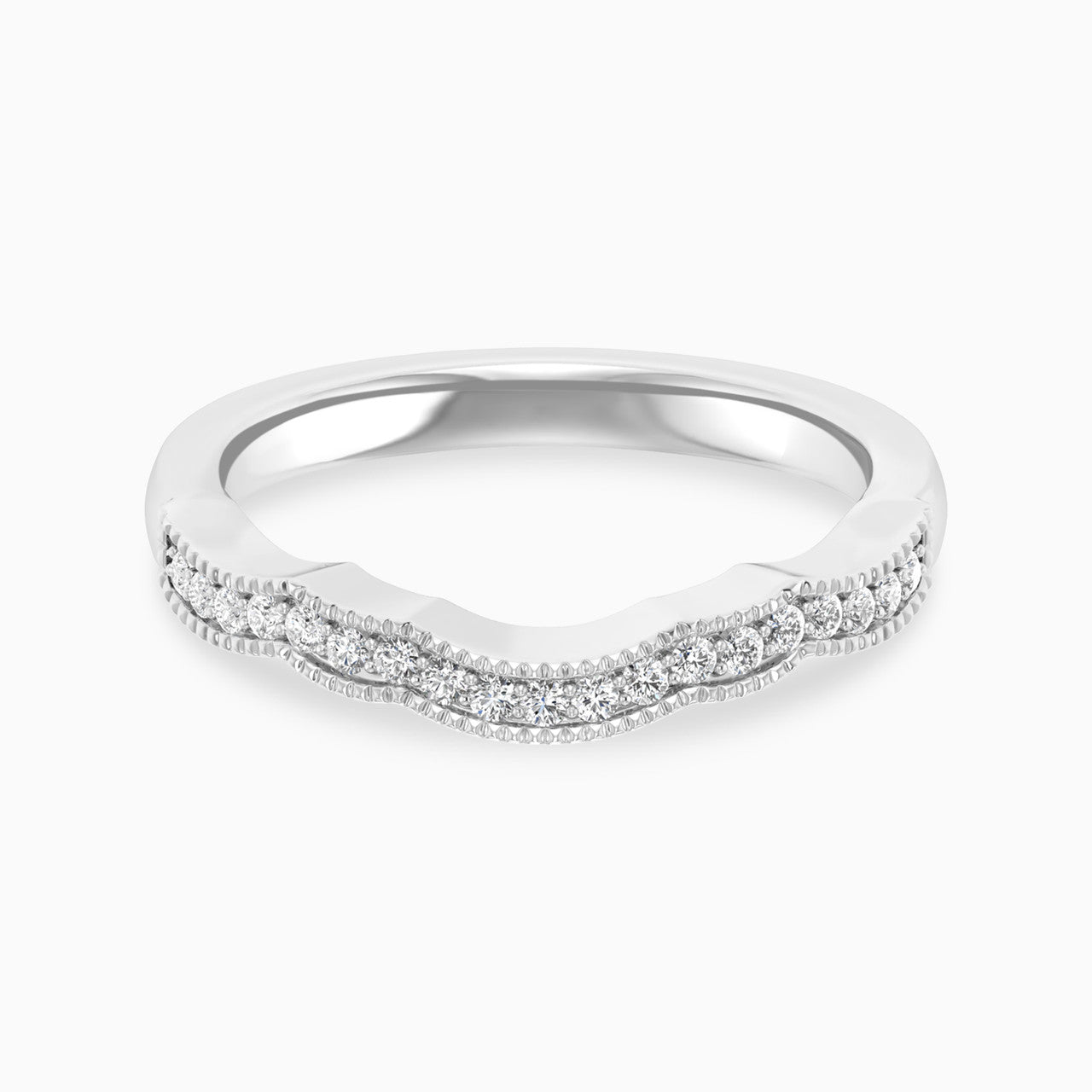 Claire White Gold Lab Diamond Solitaire Twin Engagement Ring