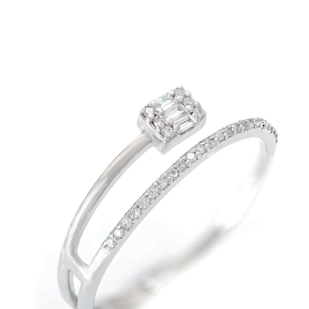 Callie White Gold Lab Diamond Ring