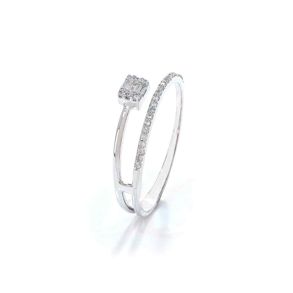 Callie White Gold Lab Diamond Ring