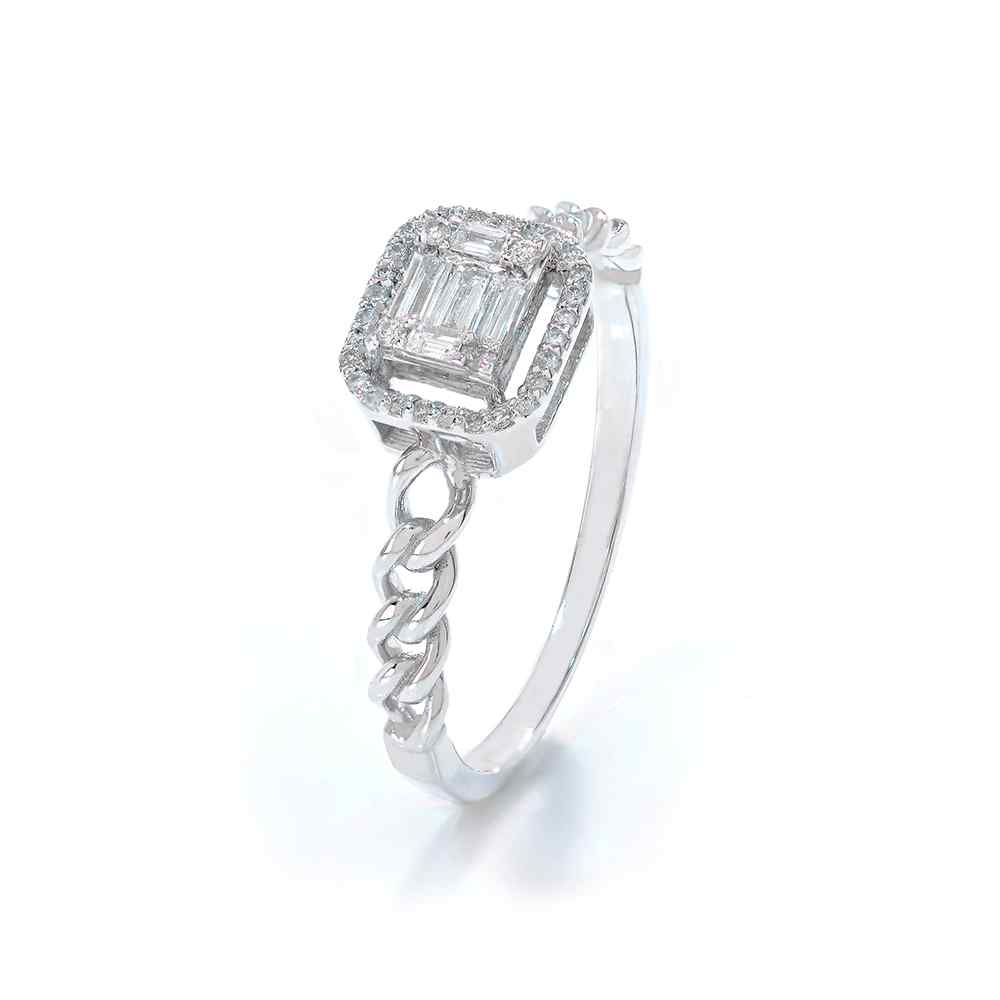 Cassidy White Gold Lab Diamond Ring