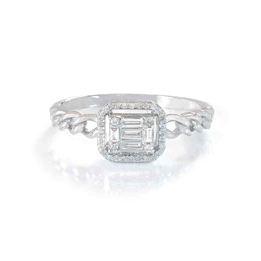 Cassidy White Gold Lab Diamond Ring