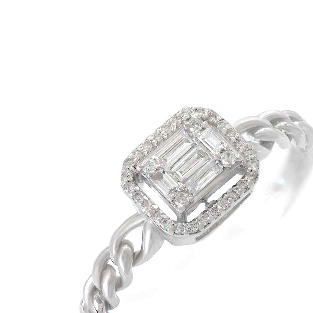 Cassidy White Gold Lab Diamond Ring