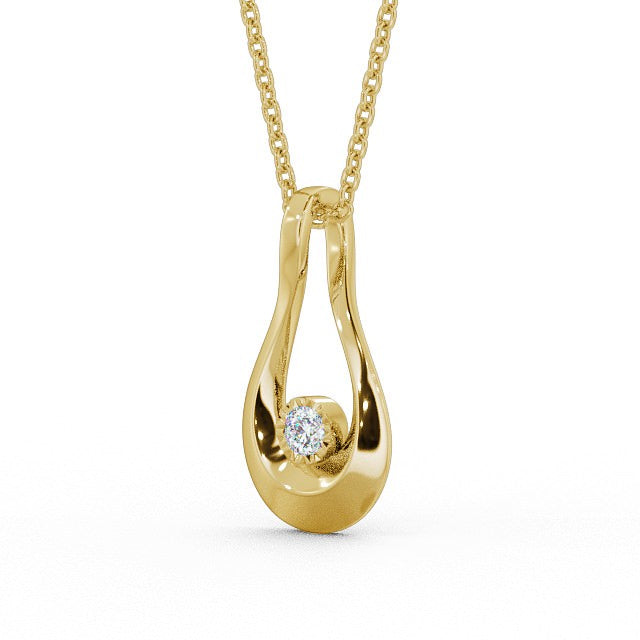 Chloe Gold Drop Style Lab Diamond Pendant