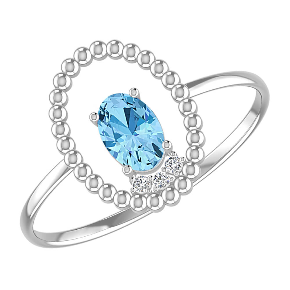 Danika White Gold Lab Diamond Ring