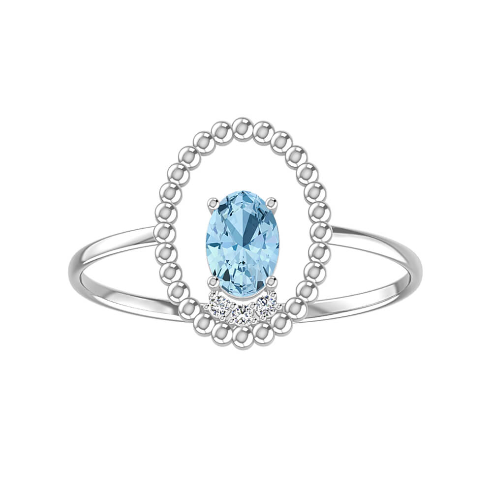 Danika White Gold Lab Diamond Ring