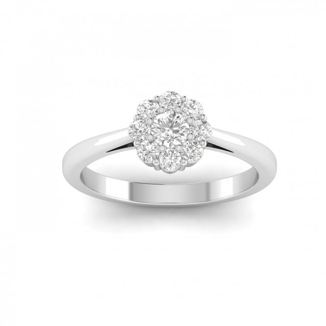 Ella White Gold Lab Diamond Engagement Ring