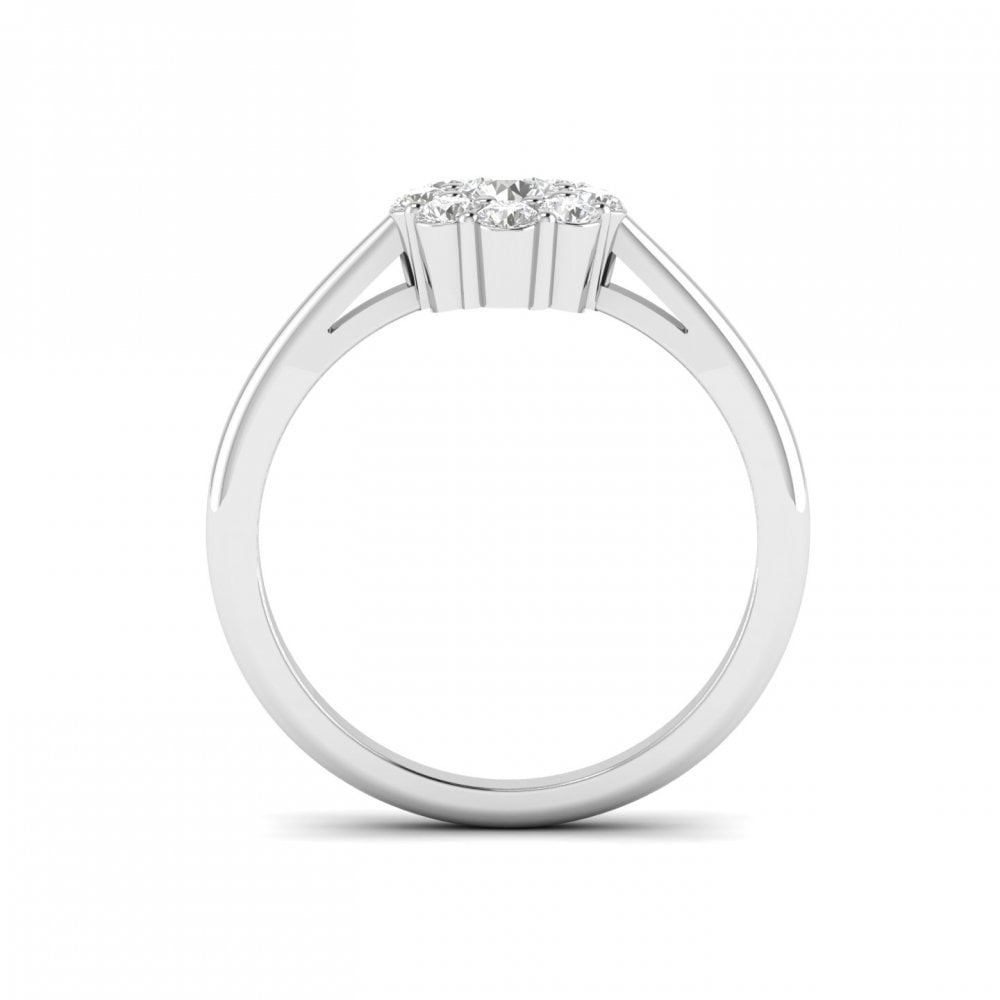 Ella White Gold Lab Diamond Engagement Ring