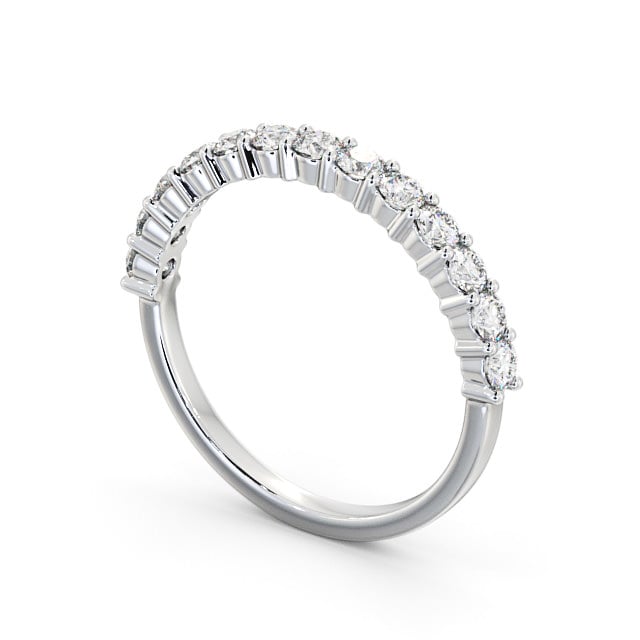 Eloise White Gold Lab Diamond Half Eternity Ring