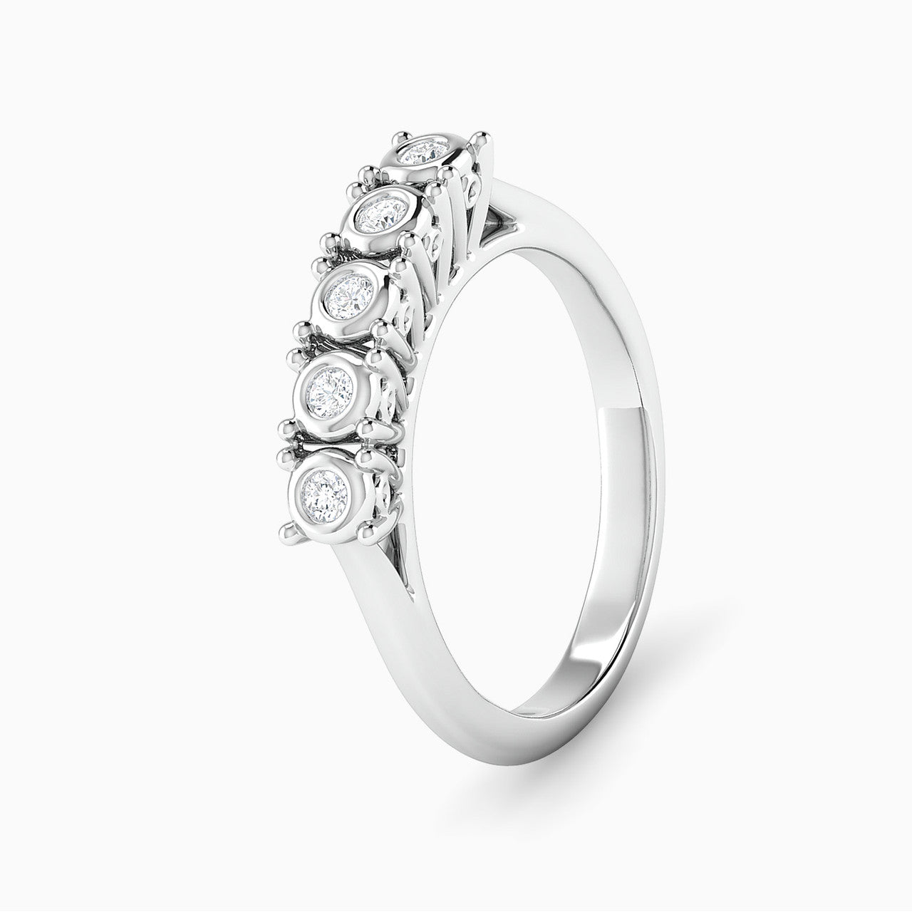 Emery White Gold Lab Diamond Cluster Twin Engagement Ring