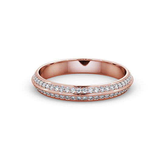 Gabriella Rose Gold Lab Diamond Full Eternity Ring