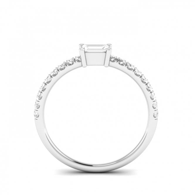 Gianna White Gold Lab Diamond Engagement Ring