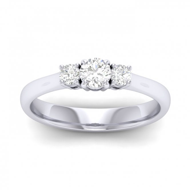 Hazel White Gold Lab Diamond Engagement Ring