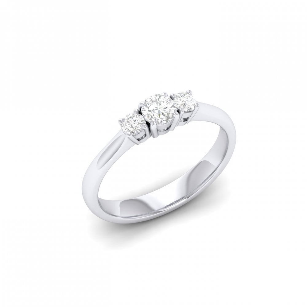 Hazel White Gold Lab Diamond Engagement Ring