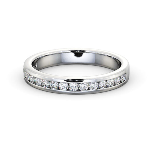 Iris White Gold Lab Diamond Half Eternity Ring