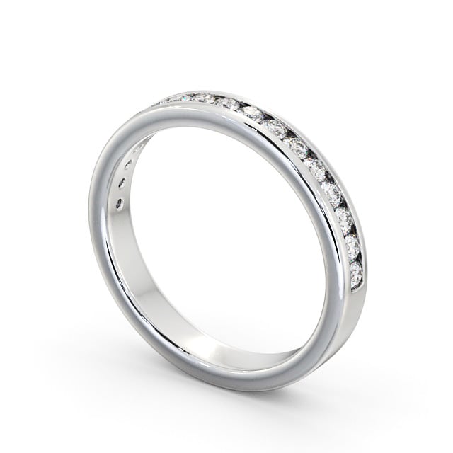 Iris White Gold Lab Diamond Half Eternity Ring