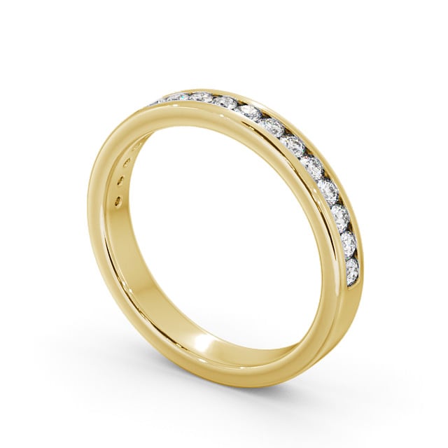 Iris Yellow Gold Lab Diamond Half Eternity Ring