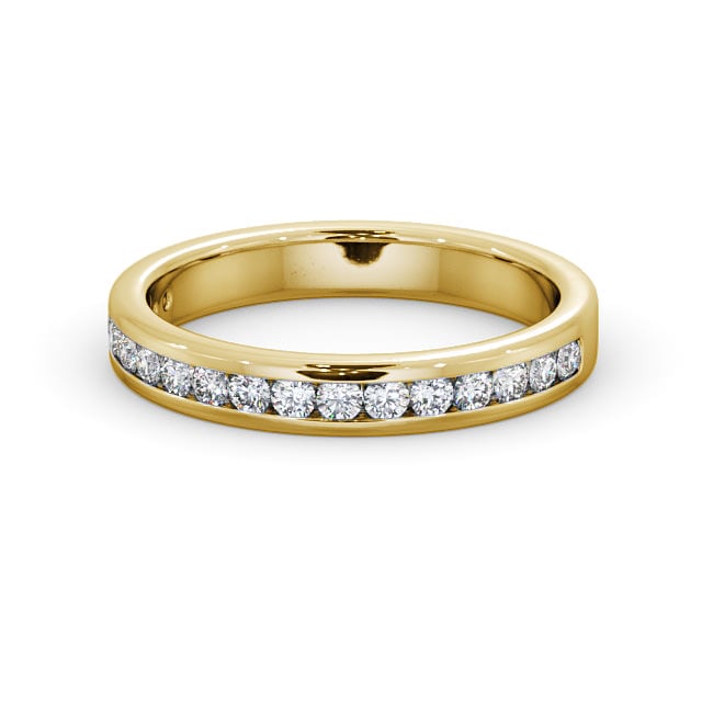 Iris Yellow Gold Lab Diamond Half Eternity Ring