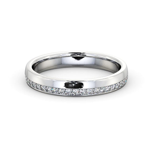 Jade White Gold Lab Diamond Full Eternity Ring