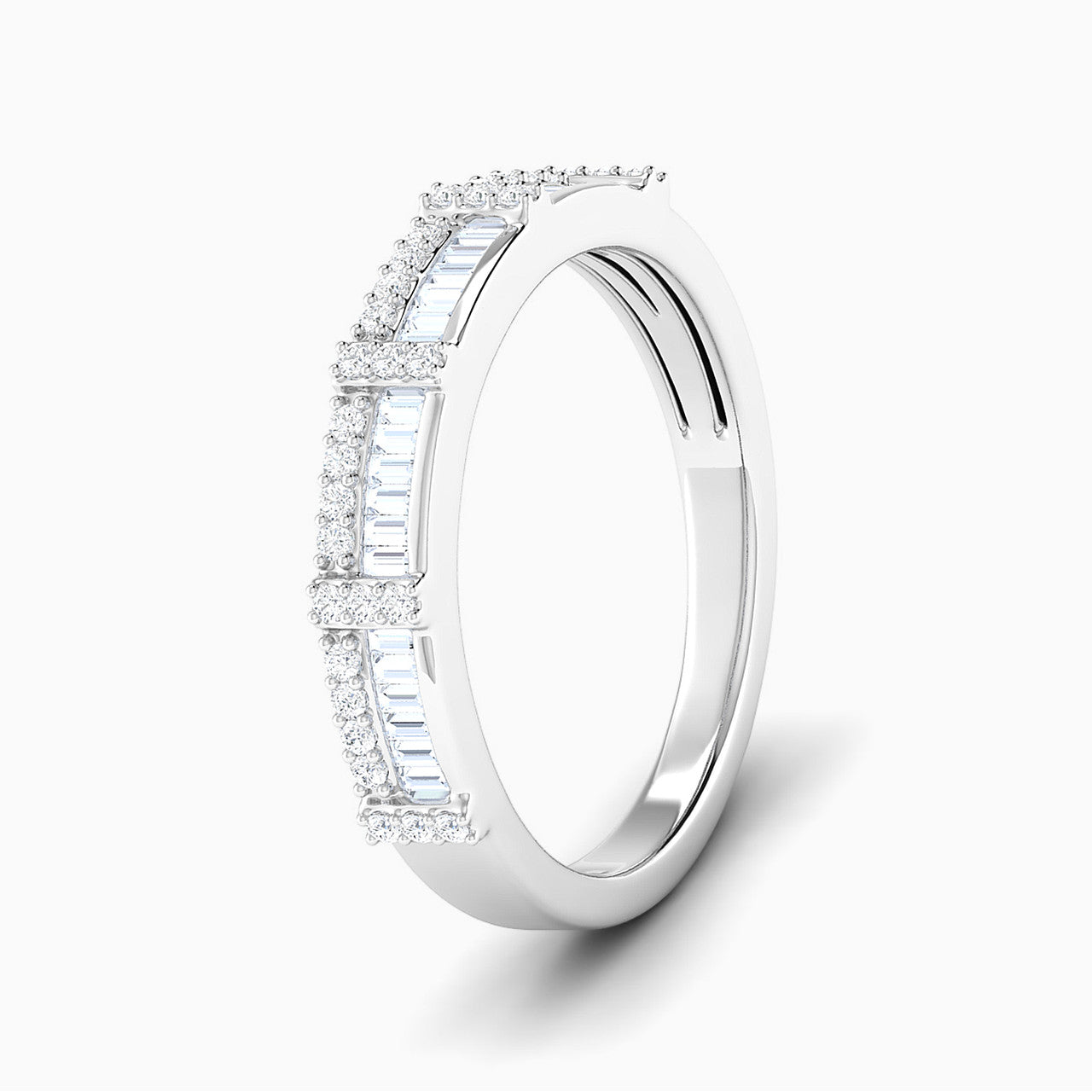 Leilani White Gold Lab Diamond Twin Engagement Ring