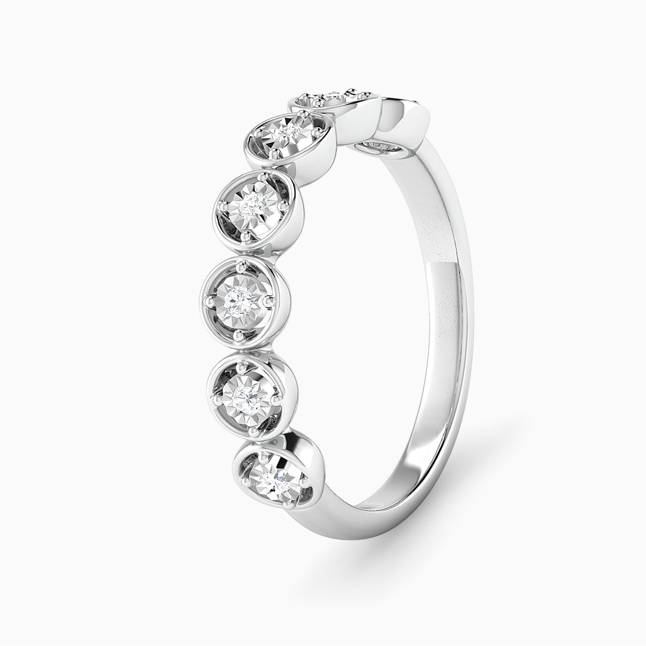 Maya White Gold Lab Diamond Twin Engagement Ring