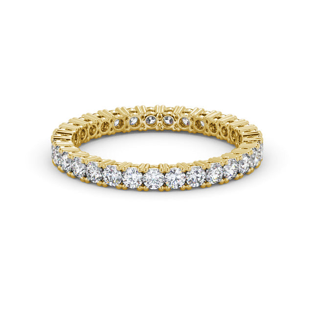 Nevaeh Yellow Gold Lab Diamond Half Eternity Ring