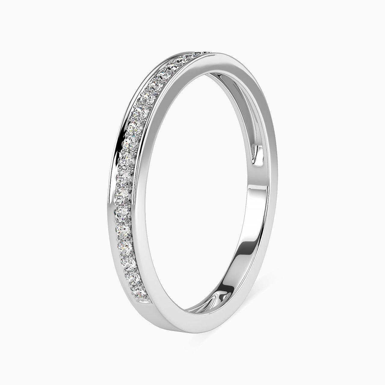 Nora White Gold Lab Diamond Twin Engagement Ring