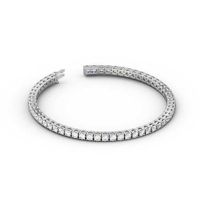 Luna White Gold Lab Diamond Tennis Bracelet