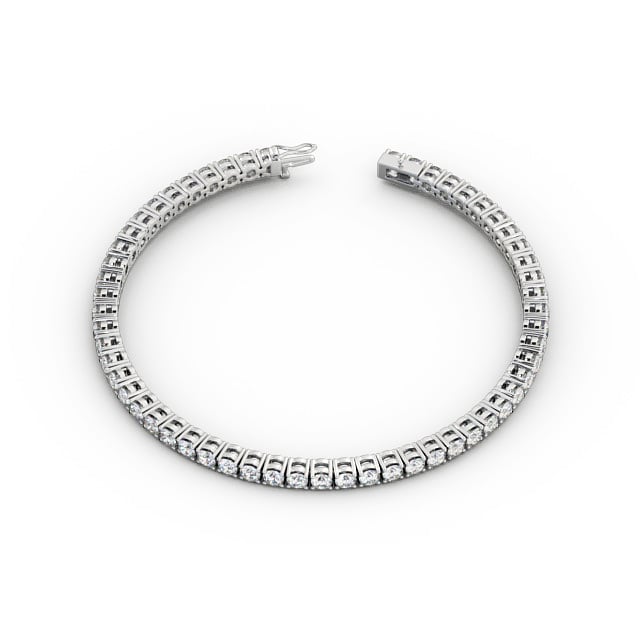 Luna White Gold Lab Diamond Tennis Bracelet