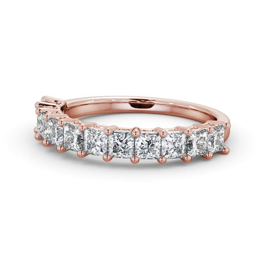 Skyler Rose Gold Lab Diamond Half Eternity Ring