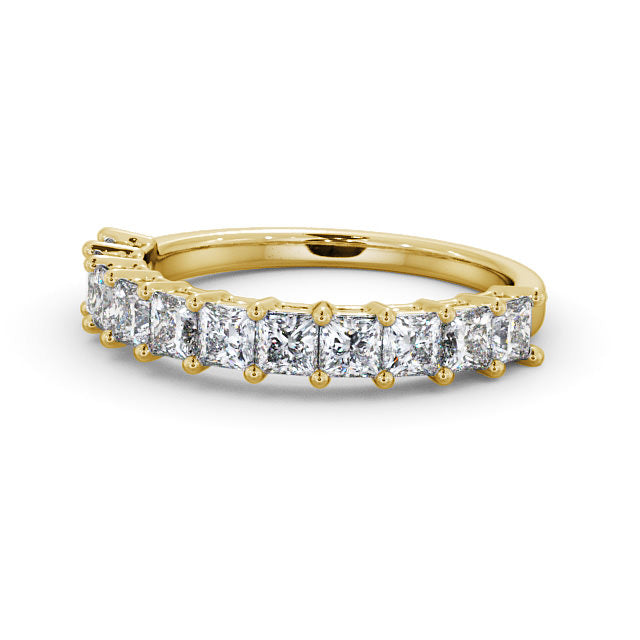 Skyler Yellow Gold Lab Diamond Half Eternity Ring