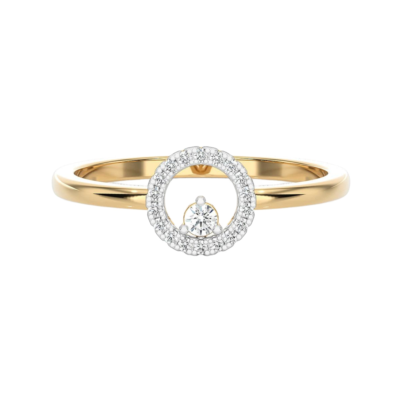 Sophia Yellow Gold Lab Diamond Ring