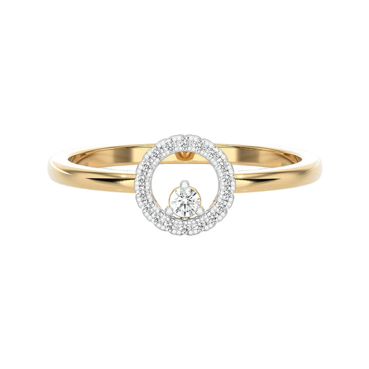 Sophia Yellow Gold Lab Diamond Ring