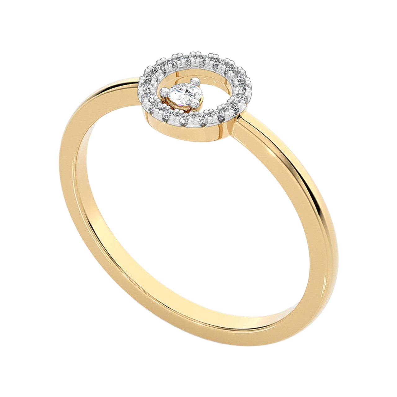 Sophia Yellow Gold Lab Diamond Ring