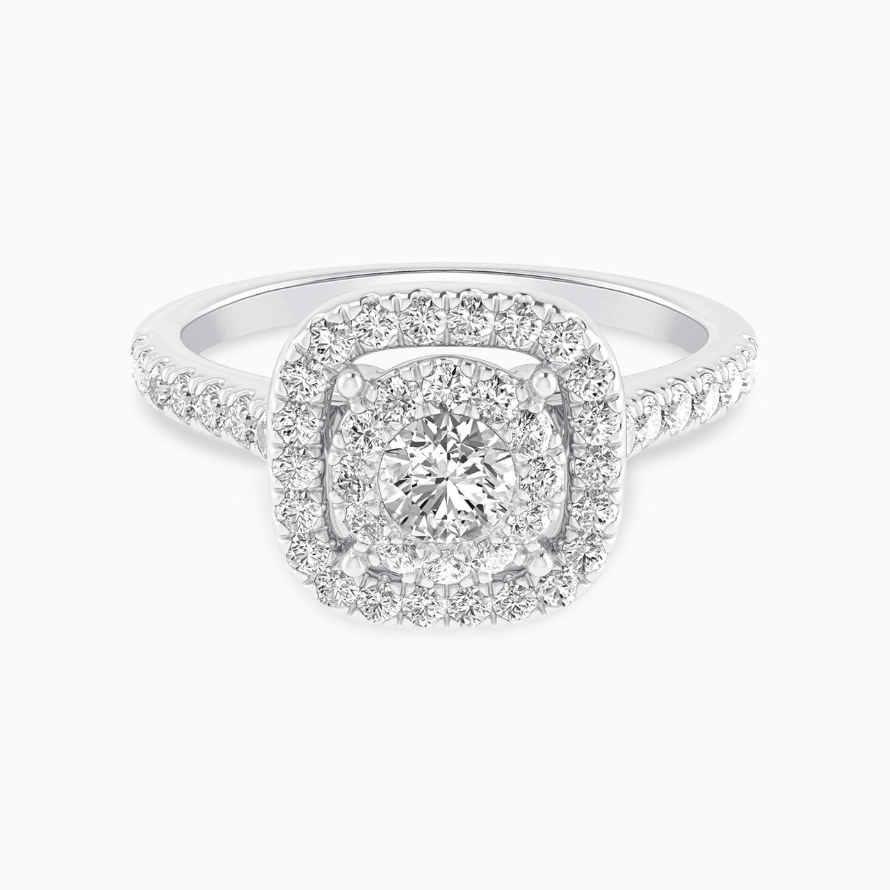 Stella White Gold Lab Diamond Solitaire Twin Engagement Ring