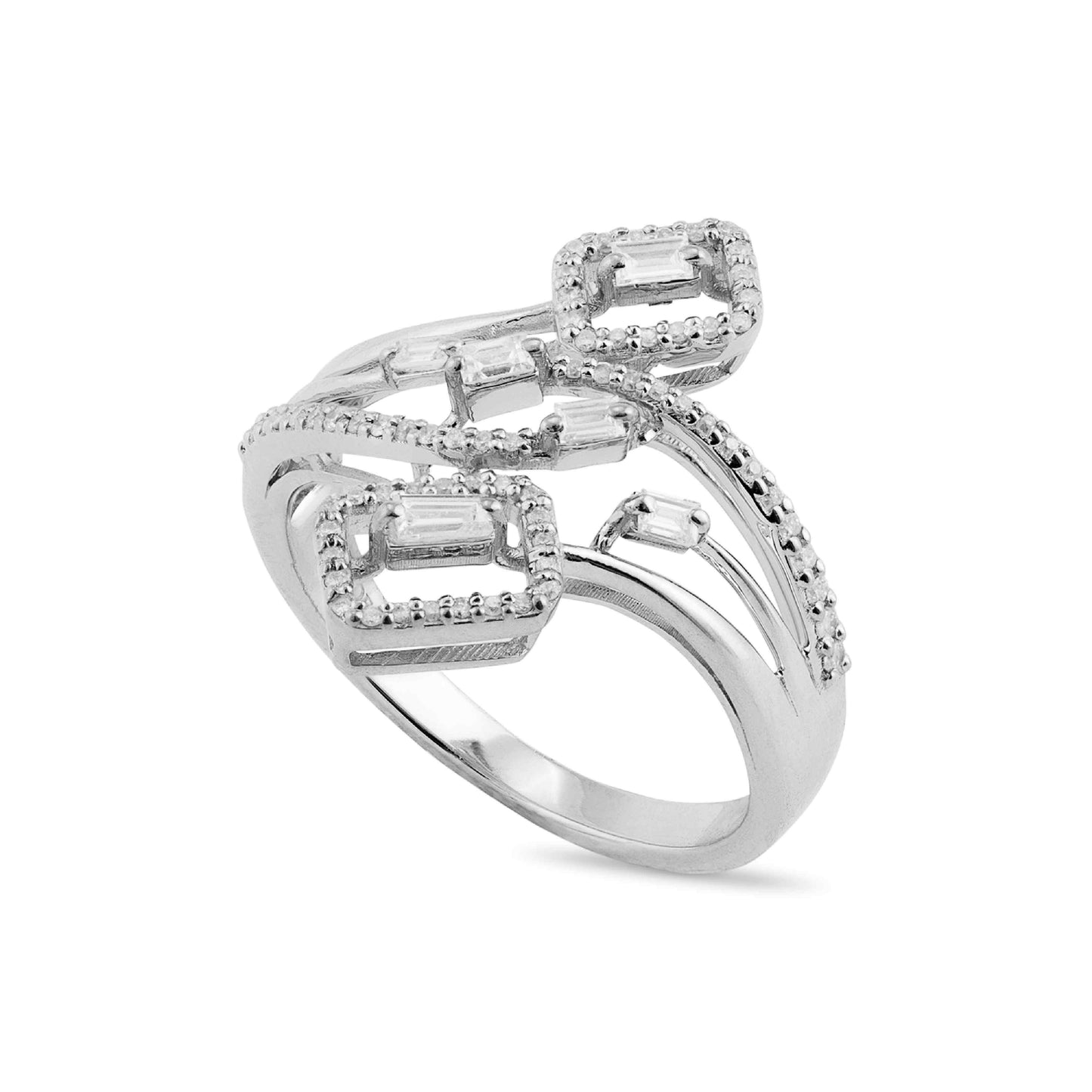 Alyah White Gold Lab Diamond Ring