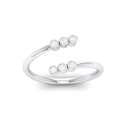 Clara White Gold Lab Diamond Ring