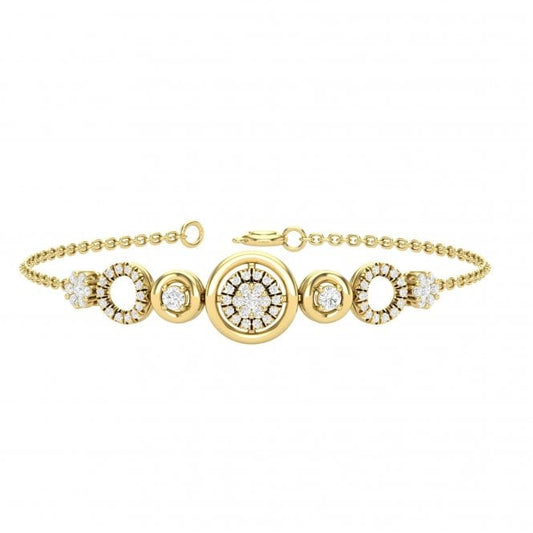 Vivian Yellow Gold Lab Diamond Bracelet