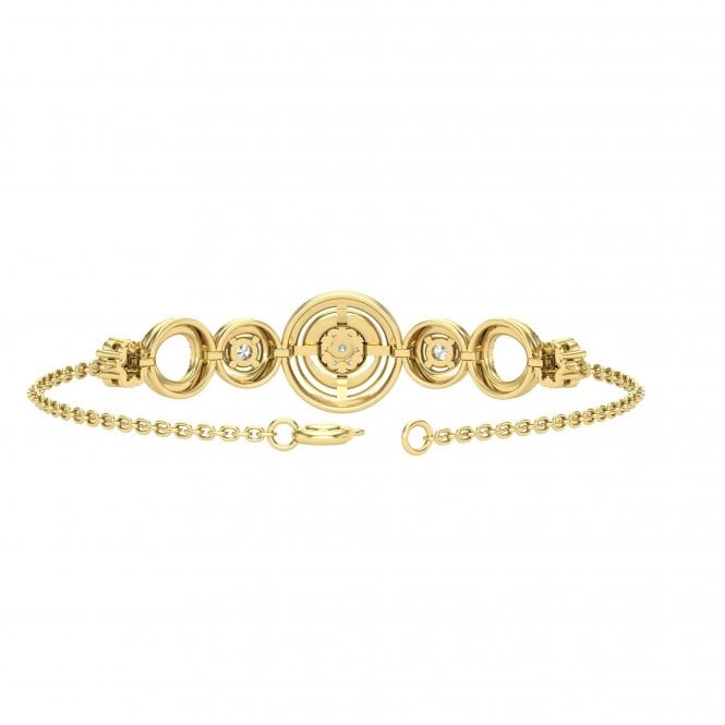 Vivian Yellow Gold Lab Diamond Bracelet