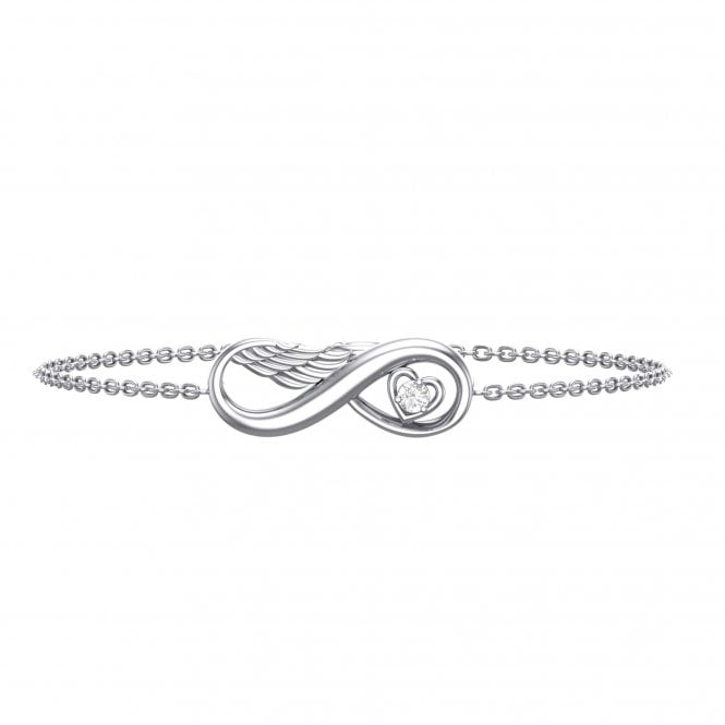 Willow White Gold Angel Lab Diamond Bracelet